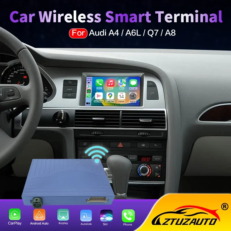 Trail Camera Infrared - Audi A4/A6L/Q7/A8 2005-2009 MMI2G対応 ワイヤレスCarPlay Android