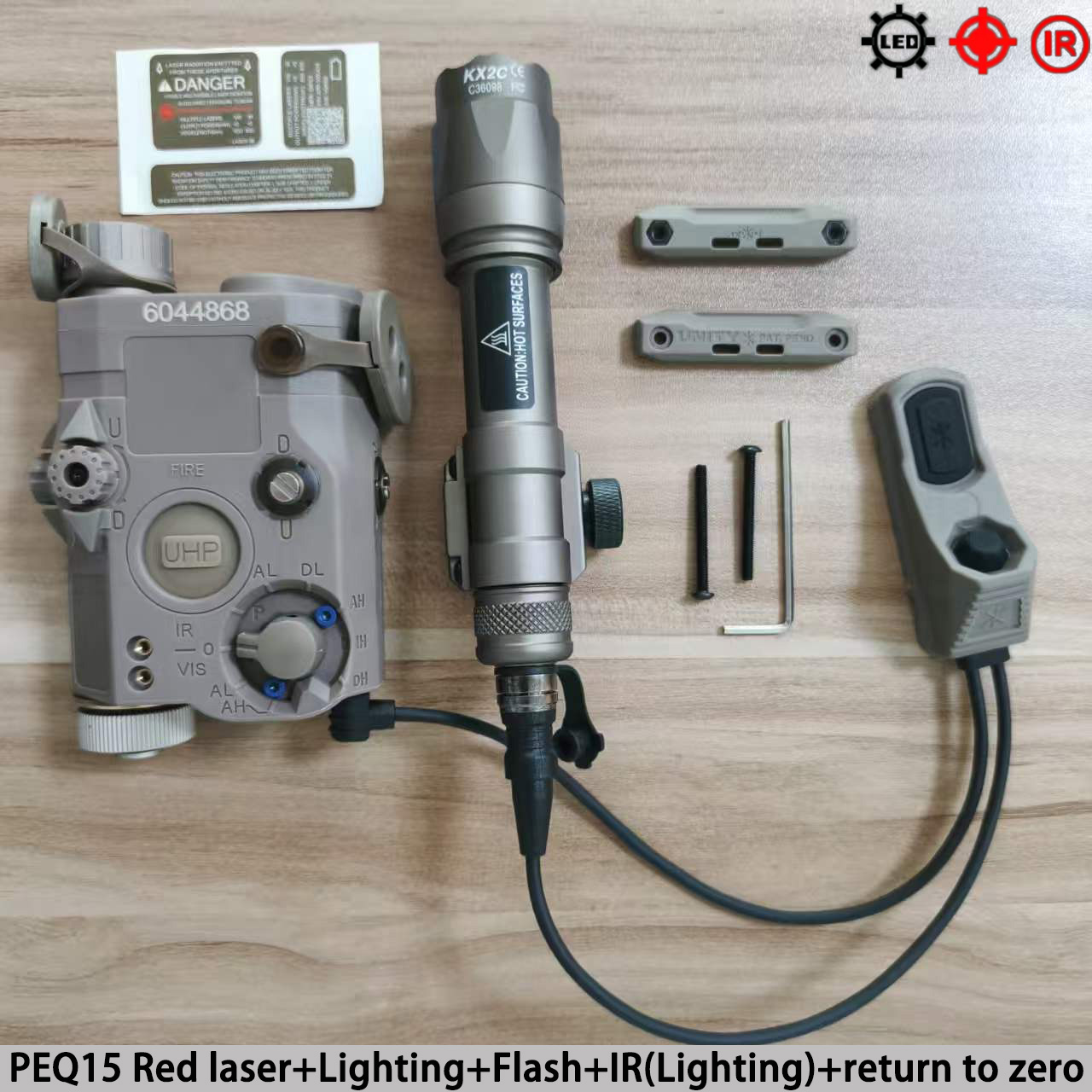 エレメント・タクティカル PEQ-15 赤色・緑色レーザーサ - Trail Camera Infrared のレビューと価格