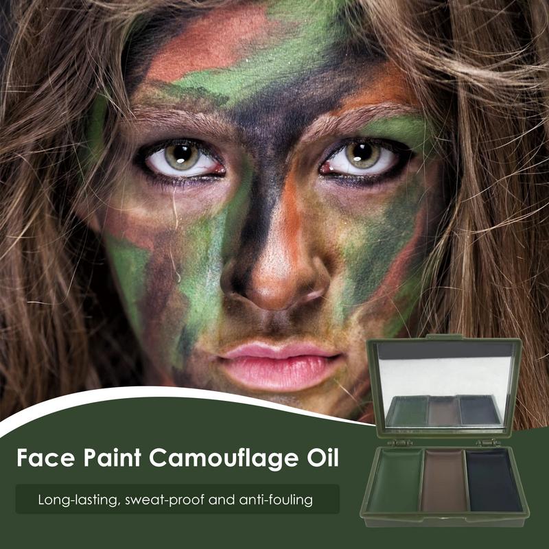 フェイスペイント迷彩オイル迷彩色メイクアップ長期持続迷彩フェ - Camo Face Paint のレビューと価格