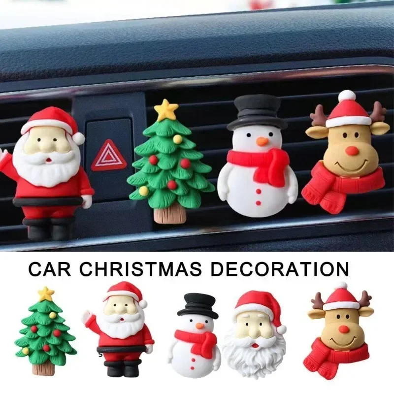 車用エアコン吹き出し口用芳香クリップ、3Dクリスマスサンタク - Elk Bugle Call のレビューと価格