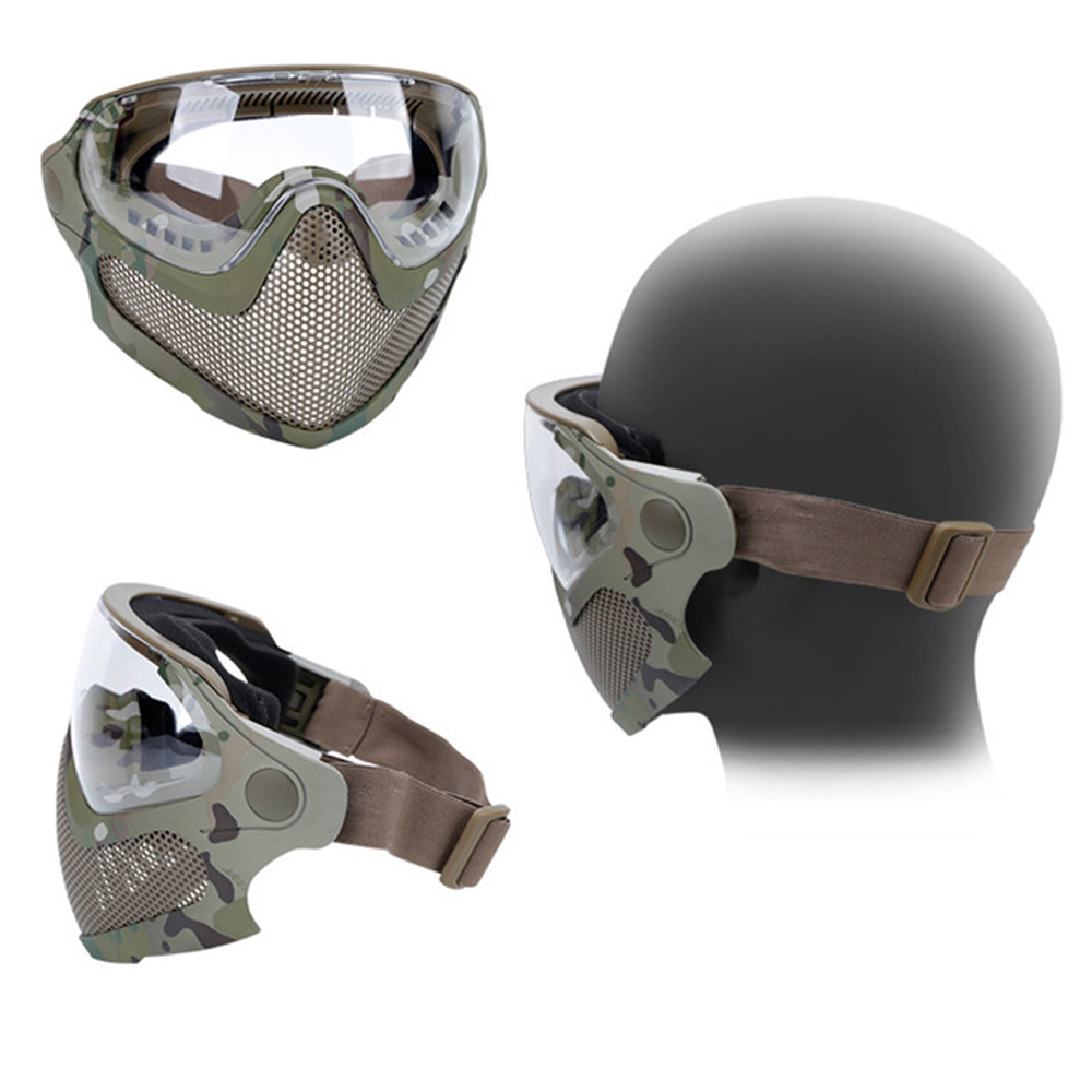 戦術的な保護マスク,通気性のある鋼メッシュの戦術的なタクティ - Camo Face Paint のレビューと価格